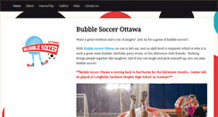 Desktop Screenshot of bubblesoccerottawa.com